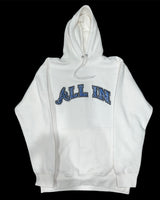 Blue “Paisley” - White All In Hoodie